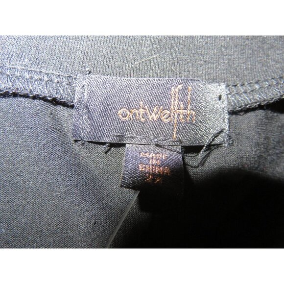 Ontwelfth Black Rhinestone embellished short sleeve tunic 2X PTP 22 Length 26 - Picture 7 of 7